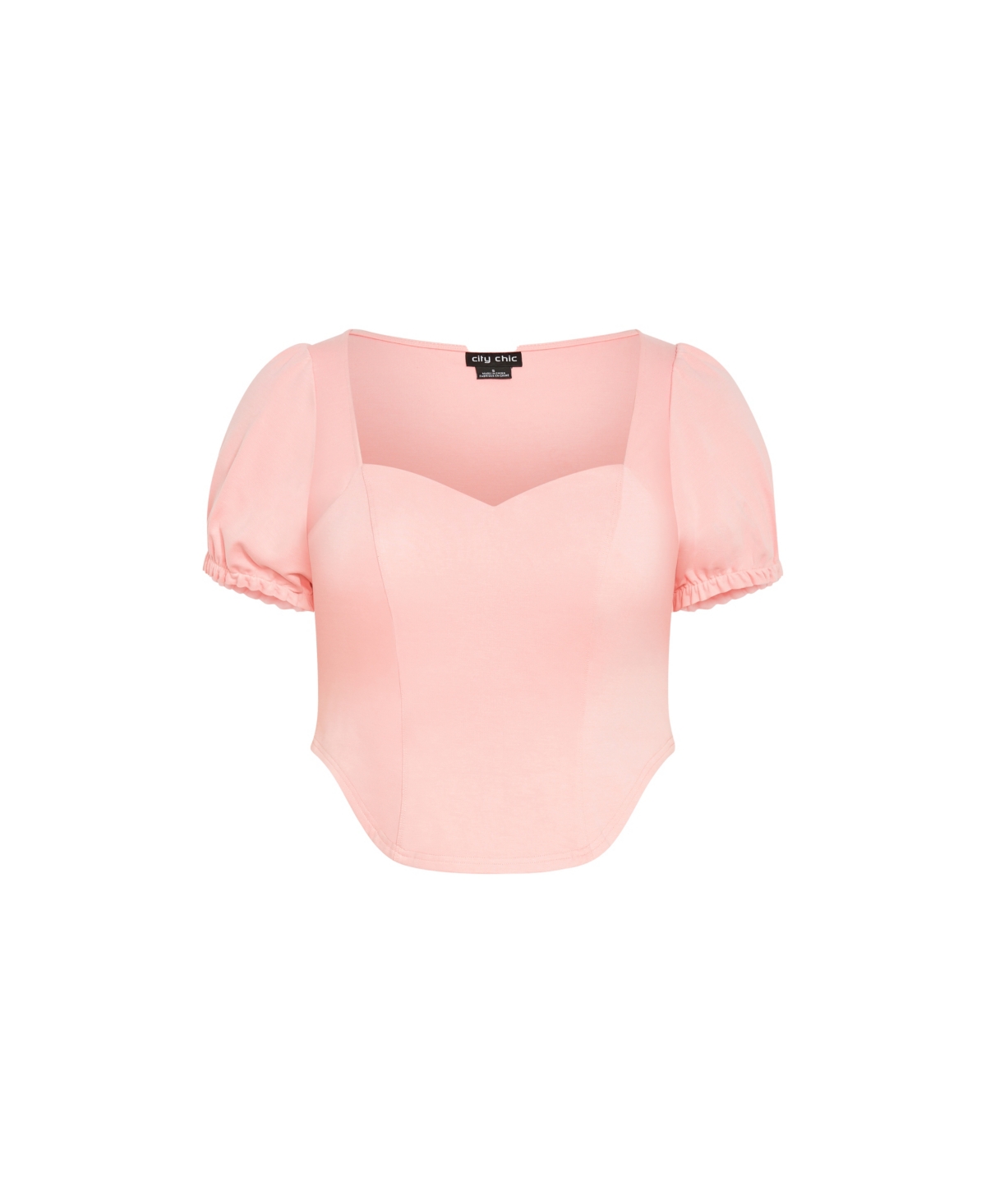 City Chic Women's Corset Puff Top