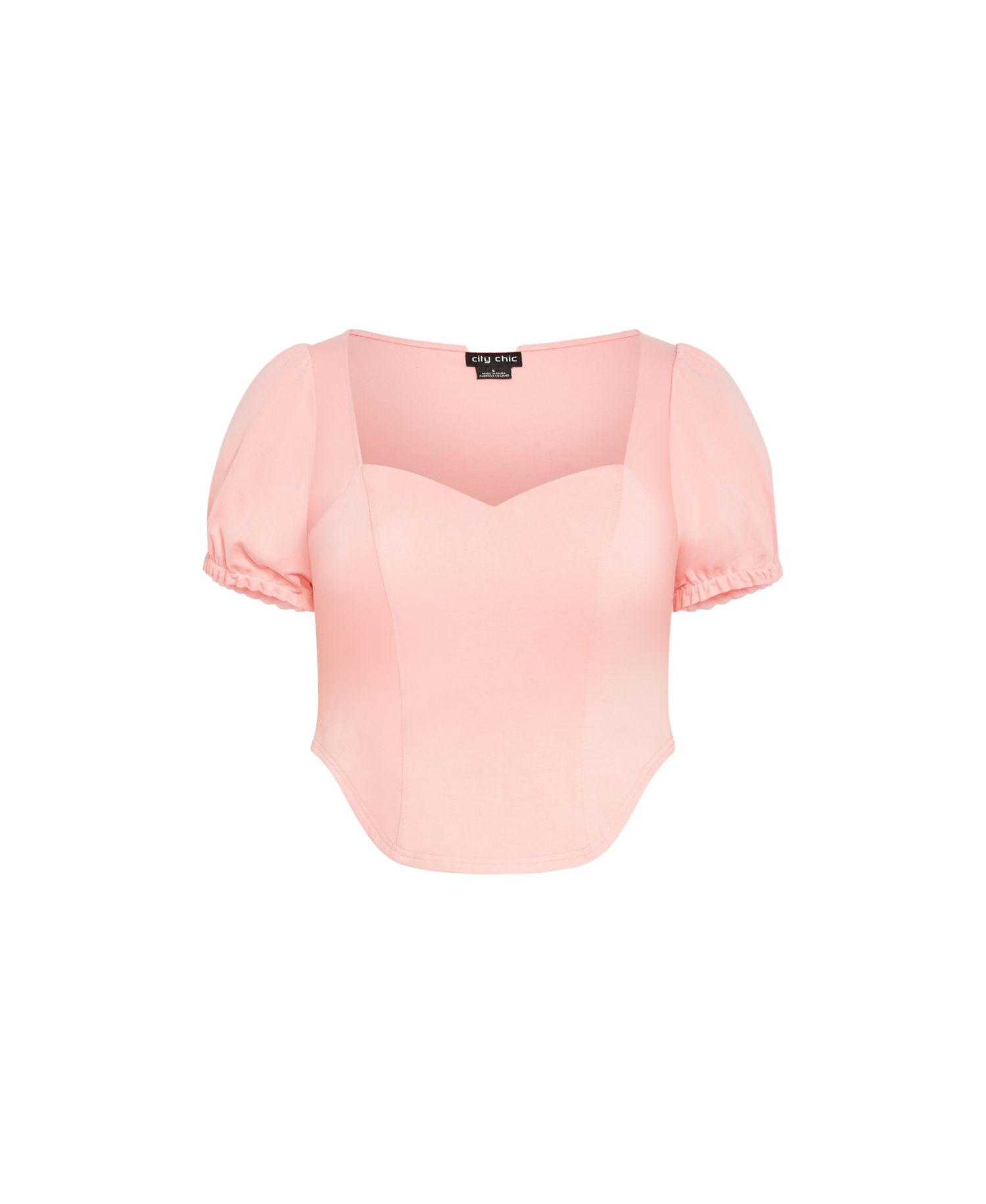 Women's Corset Puff Top