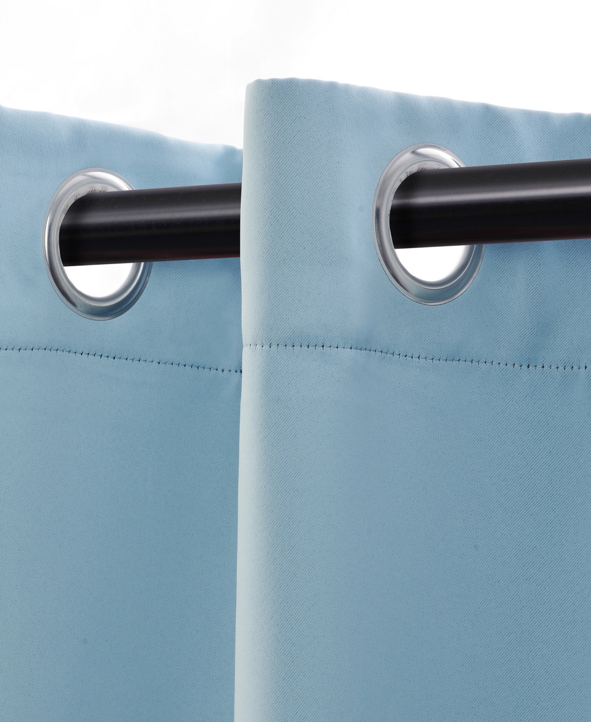 Superior Solid Classic Modern Wrinkle Resistant Room Darkening 2-Piece Curtain Set with Grommet Header Top, 42