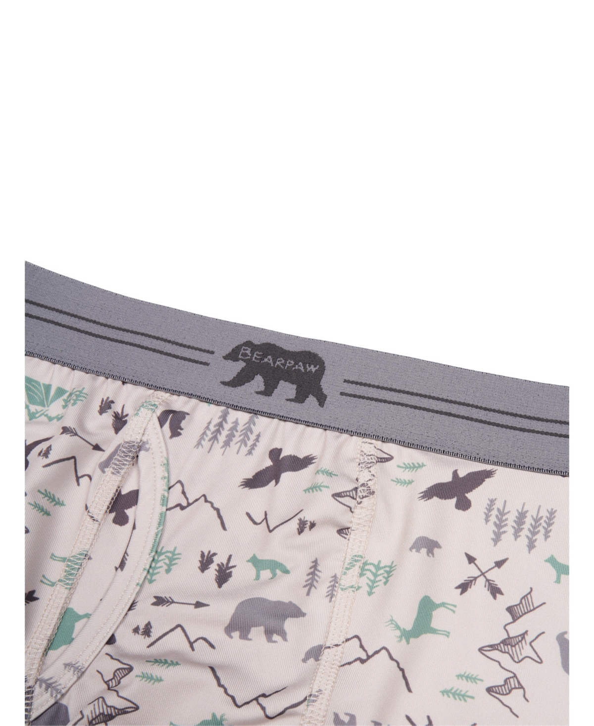 Bearpaw Toddler Boys 3-Pack Microfiber Boxer Briefs - grey, green