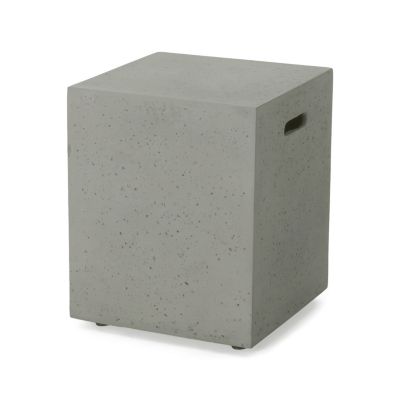 Modern Concrete Tank Holder Side Table Chic, Durable, Multi-Purpose