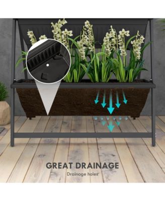 4-Tiered Vertical Garden Ergonomic, Space-Saving, Elevated Planter