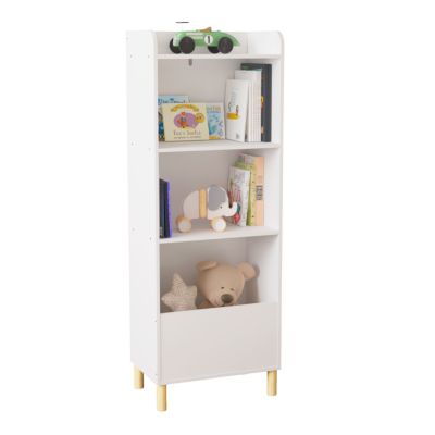 4-Tier Kids Bookcase & Toy Storage Organizer
