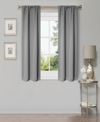 Classic Room Darkening Rod Pocket 2-Panel Curtains