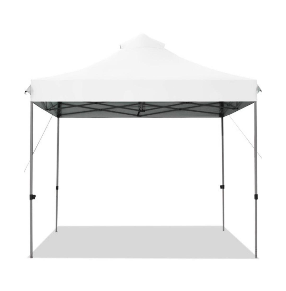 Slickblue 10' x 10' Portable Pop Up Canopy Event Party Tent Adjustable with Roller Bag