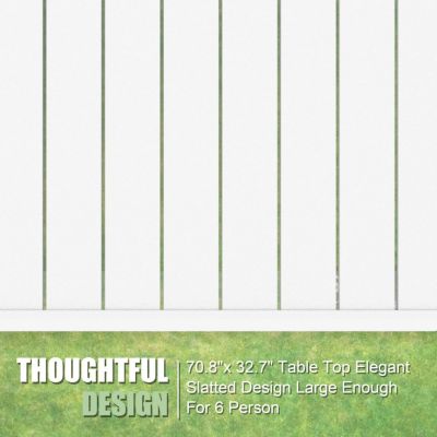 Expandable Dining Table Rust-Free Aluminum