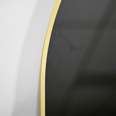 Arched Wall Mounted Mirror 26"x38" in Gold