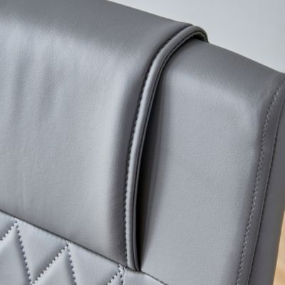 Modern PU Leather Dining Chairs with Metal Legs | Easy Assembly