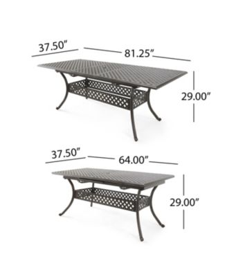 Industrial Outdoor End Table with Rustic Acacia Wood Top