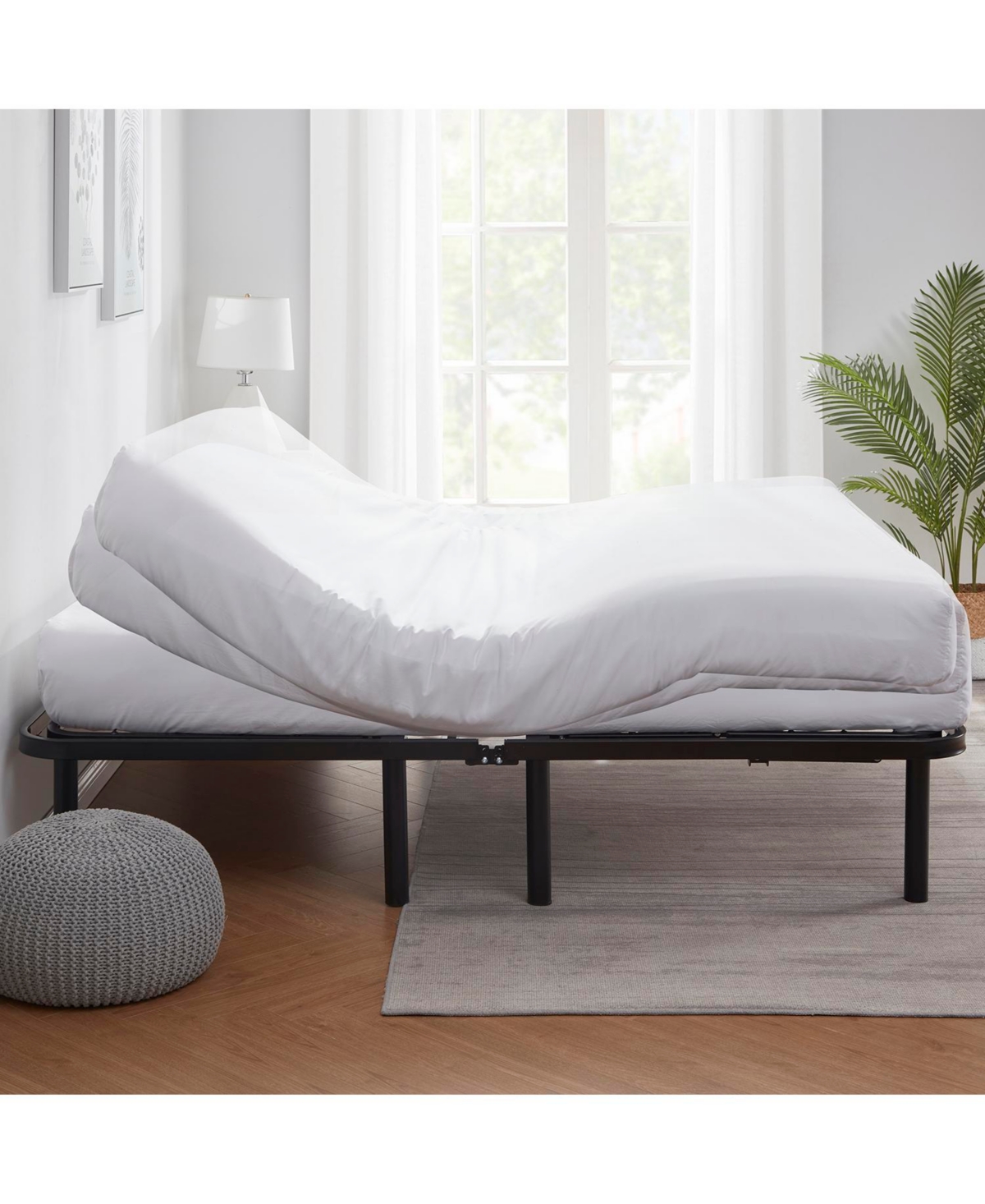 Clara Clark Adjustable Head & Foot Zero Gravity Bed Base - Wireless Remote - Fast & Easy Assembly