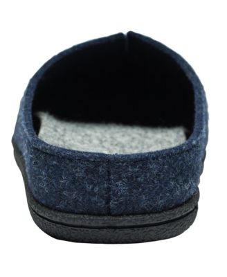 Mens Felt Faux Wool Clog Slippers Comfortable Cushion House Shoes