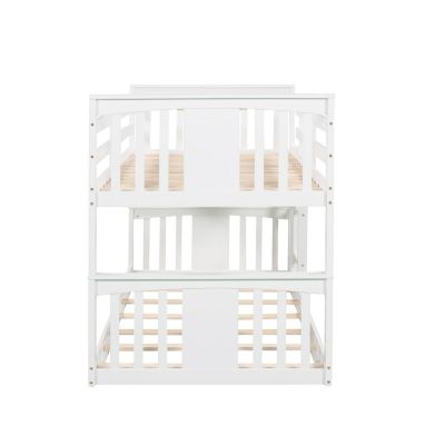 Streamdale Twin Over Twin Bunk Bed With Ladder