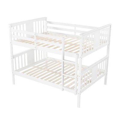 Streamdale Full Over Full Bunk Bed With Ladder For Bedroom, Guest Room Furniture