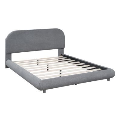 Teddy Fleece Platform Bed - Full