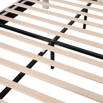 Streamdale Velvet Flower Platform Bed, Queen