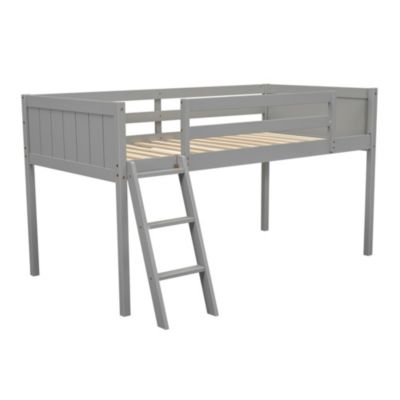 Streamdale Twin Wood Loft Bed with Reversible Ladder
