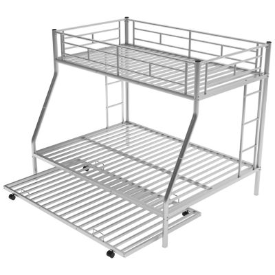 Streamdale Twin over Full Bunk Bed with Trundle and Ladders