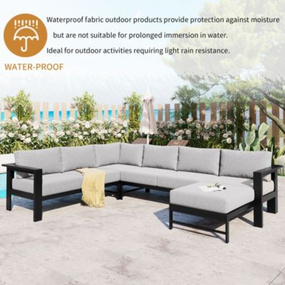 Streamdale Premium Aluminum Outdoor Sofa Set for Ultimate Comfort and Durability