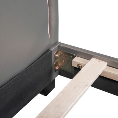 Streamdale Full Size Upholstered Leather Platform Bed With Rabbit Ornament, Pink