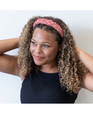 Women s All that Glitters Headband - Pink + Pink
