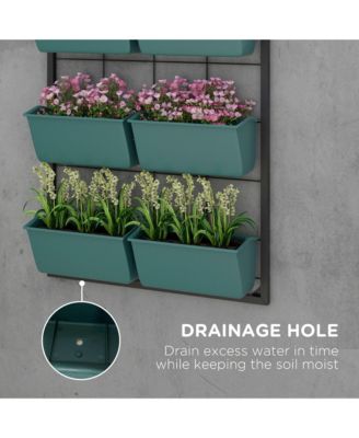 3-Tier Vertical Hanging Wall Planter for Outdoor and Indoor Spaces