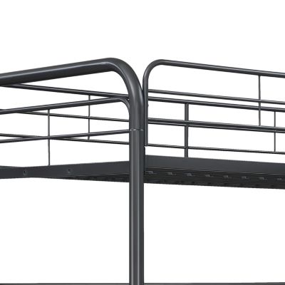 Triple Bunk Bed, Twin/Twin/Twin, Black