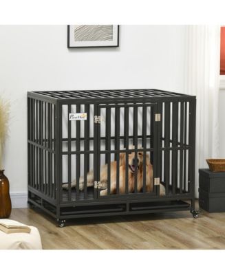 Easy Cleanup Pet Crates With Liners Reference: Simplie Fun Mobile Dog Crate Durable Escape Proof Easy Cleanup