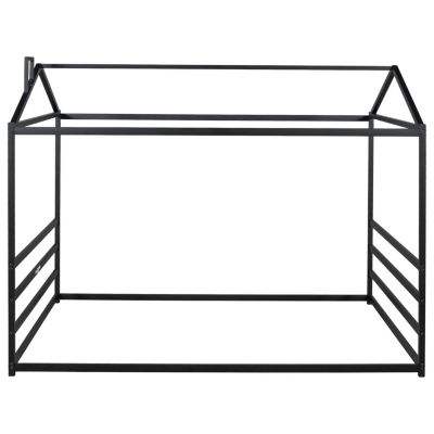 Streamdale Metal House Shape Platform Bed, Gold, Queen