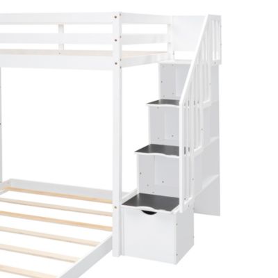 Streamdale Versatile Bunk Bed with Storage and Shelves