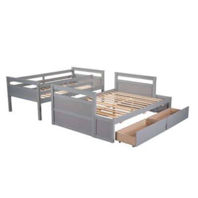 Streamdale Twin Over Full Bunk Bed With Storage