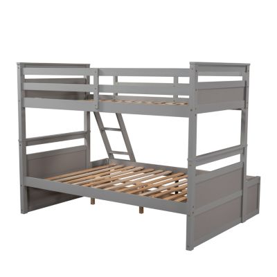 Streamdale Twin Over Full Bunk Bed With Storage