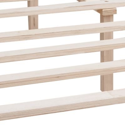 Upholstered Winged Bed with Velvet Buttons