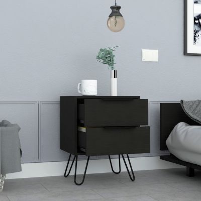 Augusta 2 Nightstand, Four Legs, Two Drawers