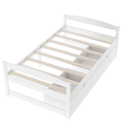Streamdale Twin Size Platform Bed, With Two Drawers
