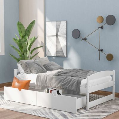 Streamdale Twin Size Platform Bed, With Two Drawers