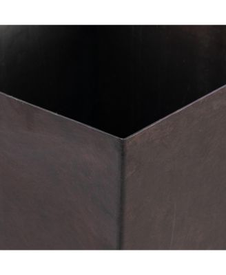 Tall Square Planter with Drainage Holes, Indoor and Outdoor