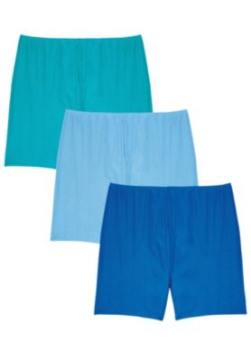 Plus Size Cotton Bloomer 3-Pack