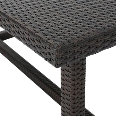 Durable All-Weather Rattan Dining Table for Outdoor Spaces