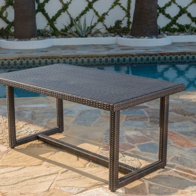 Durable All-Weather Rattan Dining Table for Outdoor Spaces