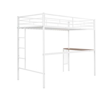 Streamdale Twin-Over-Full Bunk Bed with Desk and Ladder