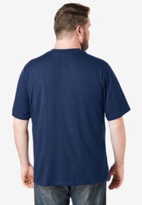 Big & Tall by KingSize Heavyweight Pocket V-Neck Tee