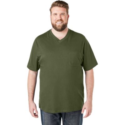 Big & Tall by KingSize Heavyweight Pocket V-Neck Tee
