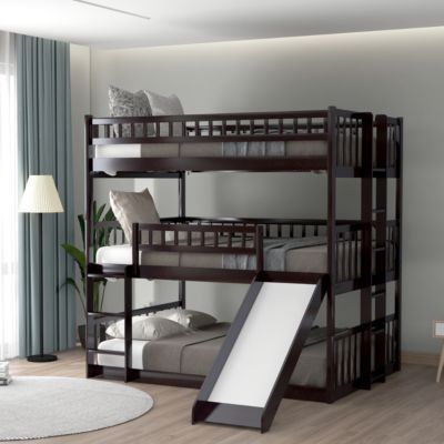 Streamdale Triple Bunk Bed with Ladder and Slide