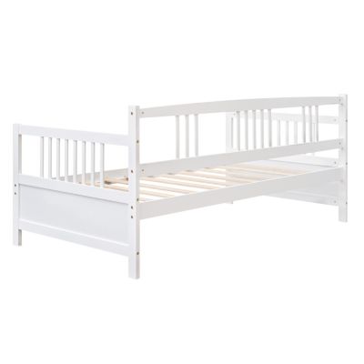 Twin Size Modern Solid Wood Daybed, Multifunctional Bed Frame