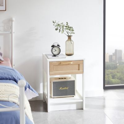 Streamdale Rattan End Table with Drawer