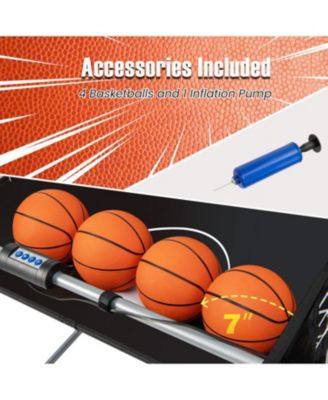 Foldable Dual Shot Basketball Arcade Game with Electronic Scoring System