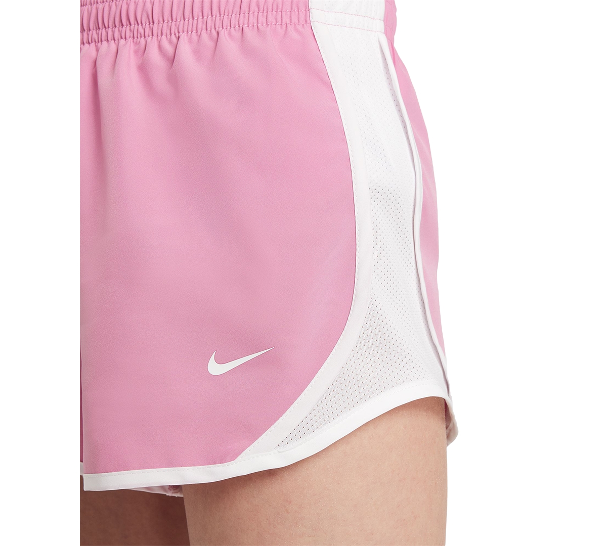 Nike Tempo Big Kids' (girls') Dri-fit Running Shorts In Magic Flamingo,white,white,white