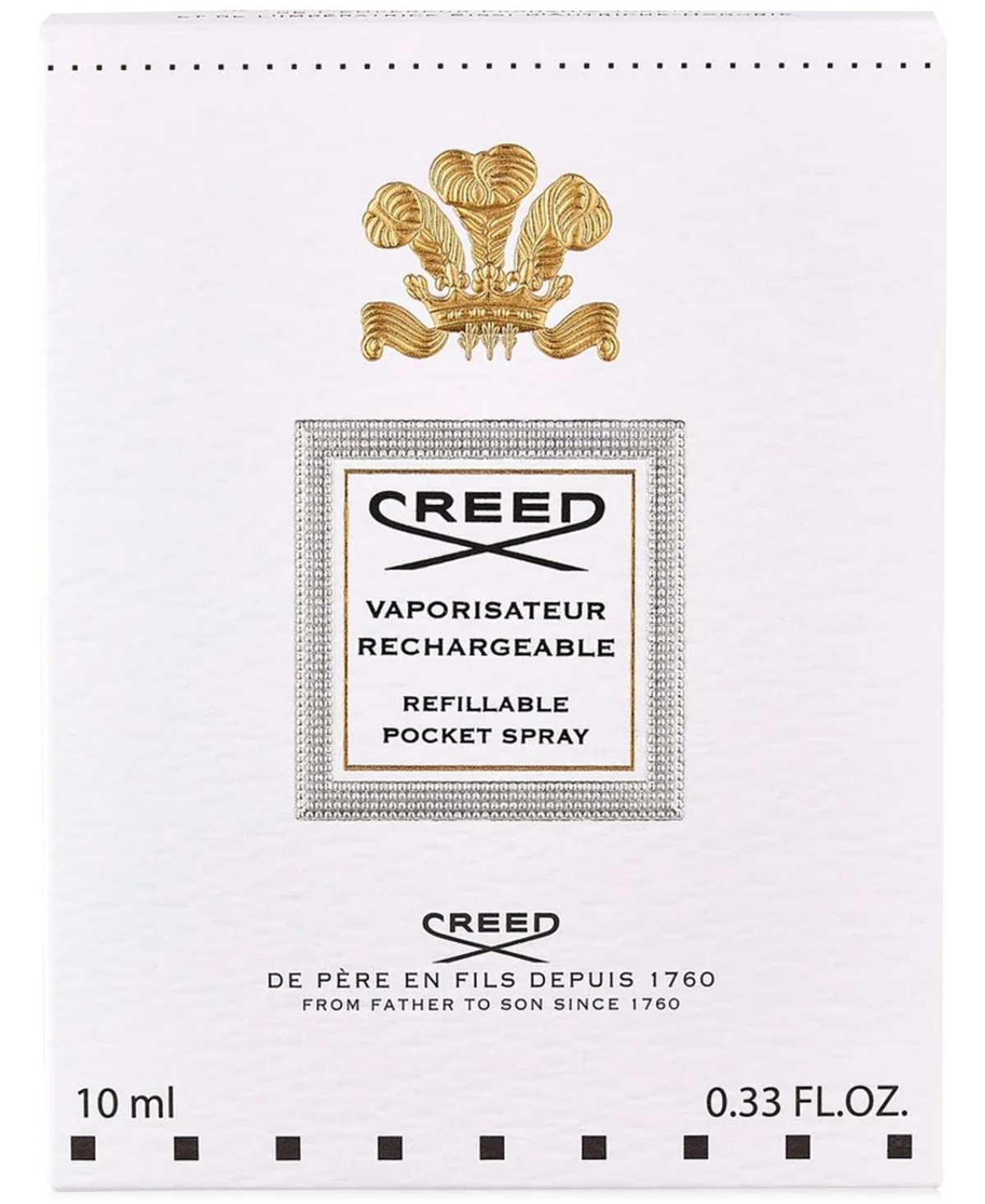 Creed Refillable Travel Perfume Atomizer In No Color