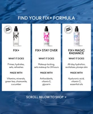Fix+ Magic Radiance All Day Hydrating Setting Spray with Vitamin C, 3.4 oz.