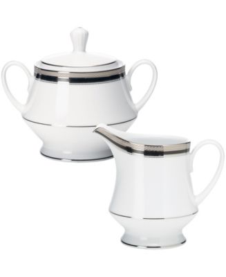Noritake Austin Platinum Sugar & Creamer Set - Macy's